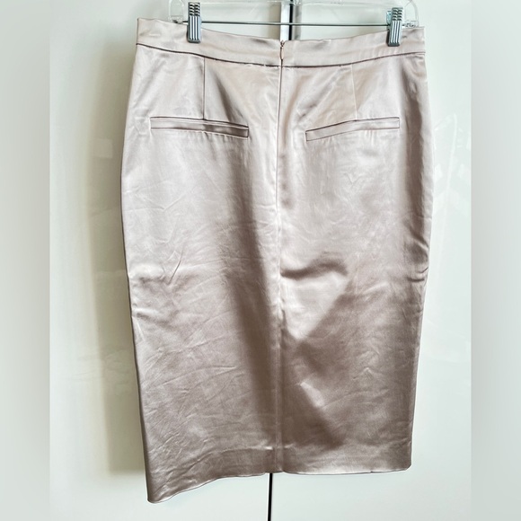 HILARY MACMILLAN NWOT Dusty Rose Split Front Seam Skirt Lined, Size 14 - Picture 9 of 13